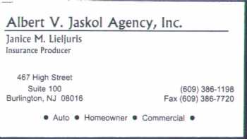 Albert V Jaskol Agency, Inc.