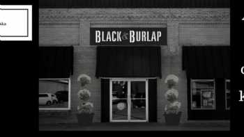 Black and Burlap Design Center