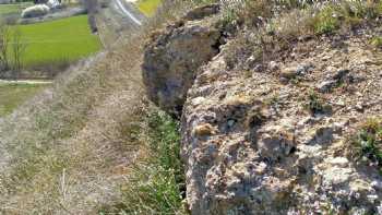 Tramo de antigua carretera entre Monzón de Campos y Amusco