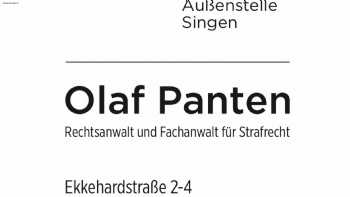 StR Kanzlei für Strafrecht Singen / Olaf Panten Rechtsanwalt und Fachanwalt für Strafrecht