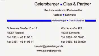 Geiersberger Glas & Partner mbB Rechtsanwälte Fachanwälte Schwerin