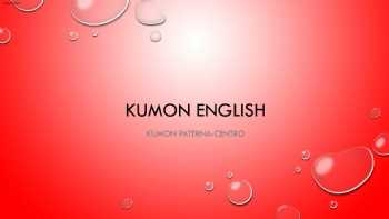 Centro Kumon de Matemáticas, Lectura e Inglés