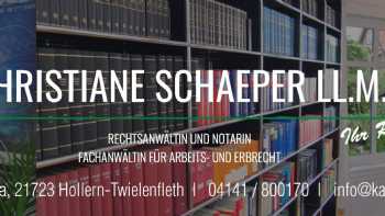 Christiane Schaeper LL.M Rechtsanwältin und Notarin