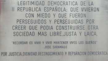 Placa conmemorativa II República