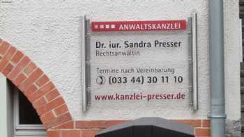 Rechtsanwältin Dr. Sandra Presser