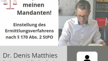 Dr. Denis Matthies, Rechtsanwalt, Fachanwalt für Strafrecht, Anwalt, Strafverteidiger