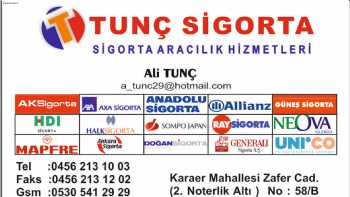 Ali Tunç Sigorta Aracılık Hizmetleri