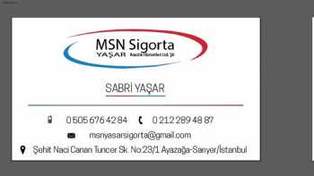 MsnYaşar Sigorta Aracılık Hizmetleri Limited Şirketi