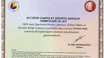 Türkiye Sigorta Sarız Acentesi Ali Uğur CANPOLAT Sigorta Aracılık Hizmetleri Ltd.Şti. Sarız